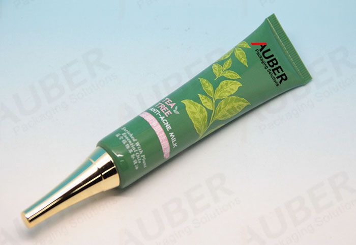 Cosmetic Flexible Tubes With Nozzle Tip and Lid