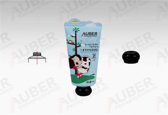 Auber Aluminum Laminated Cleanser Tubes in Dia_35mm with Spherical Cap and Special Tail Seal