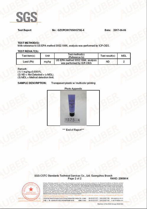 american pch testing report pb cosmetic tubes