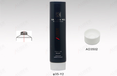 black cosmetics packaging eco plastic made