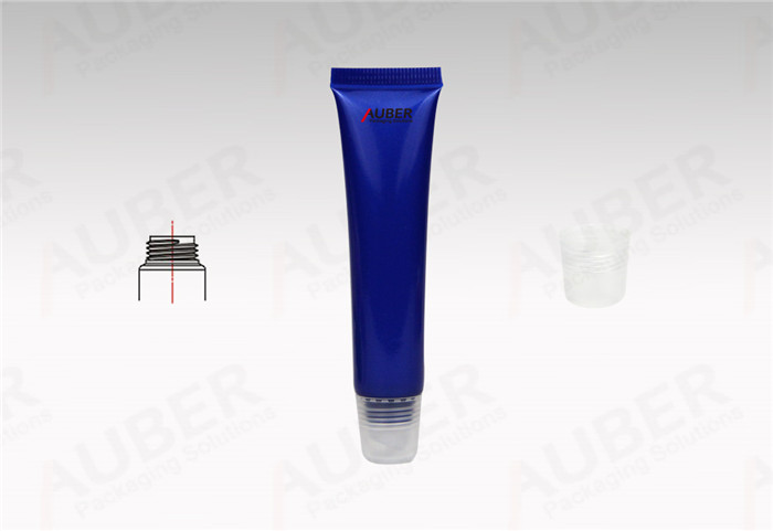 Blue Lipgloss Tubes with White Screw On Caps