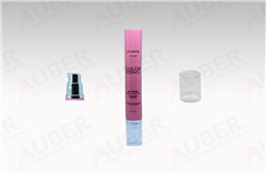 d19mm airless cosmtic tube packaging for personal care product with clear cap