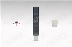 d19mm small clear plastic tubes with big area printing and special shape screw on cap