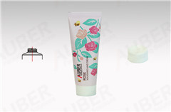 d25mm laminated cosmetic tubes with white screw on caps for hand cream