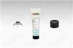 d25mm plastic laminated tube for hand cream with black flip top cap