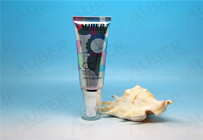 D30mm Airless Cosmetic Pump Tube for BB cream with Clear Cap