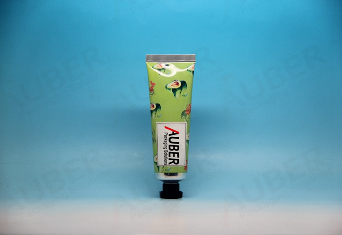 D30mm Green Skincare  Metal Cosmetic Tube with Octagonal Cap