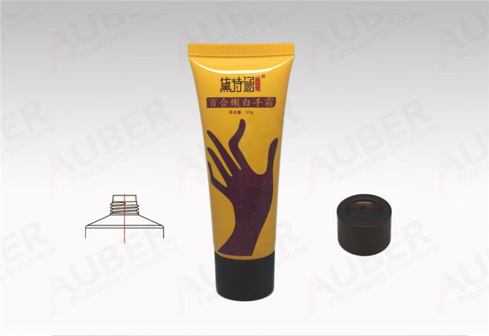 D30mm Skin Care Plastic Tube with Brown Concave Cap