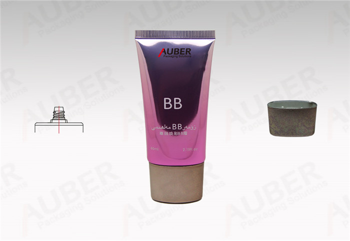 D35mm High Glossy BB Cream Tube with Metallic Cap 