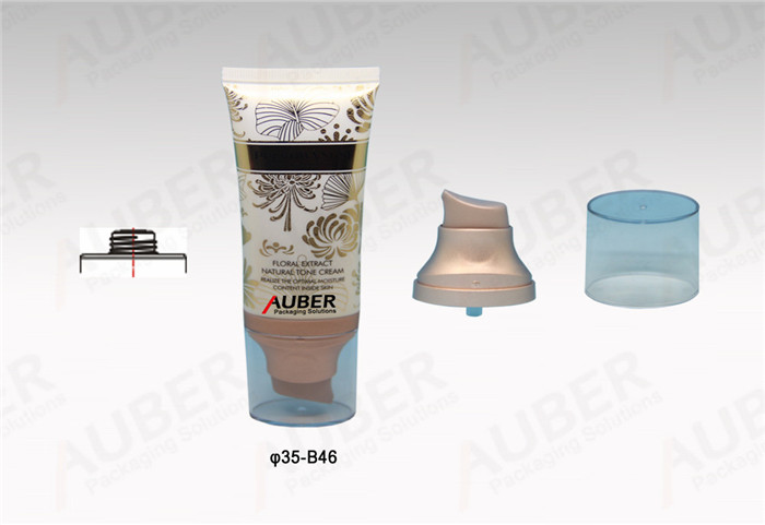 D35mm Oval Airless Pump Tube with Clear Cap