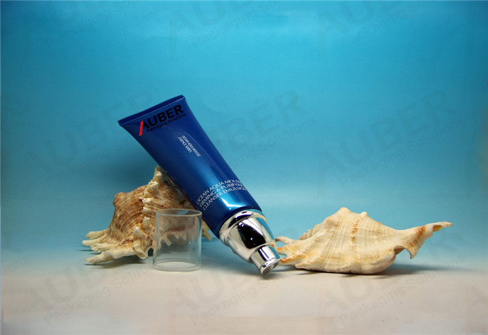 D35mm Shinny Cosmetic Pump Tube with Clear Cap