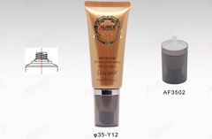 d35mm aireless pump tube packaging for cosmetics