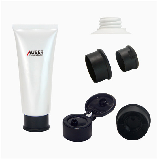 D40mm Pearl Hair Packaging Tube with New Flip Top Cap