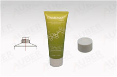 d40mm plastic cosmetic tube for facial mask with white glossy cap