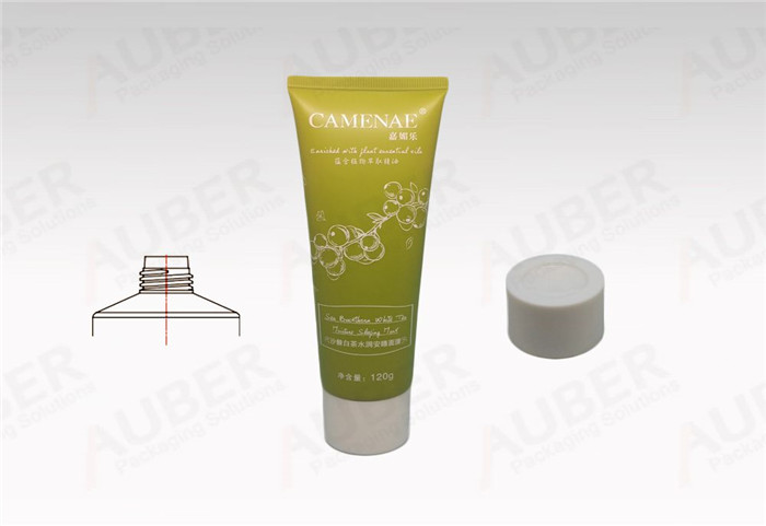 D40mm Plastic Cosmetic Tube for Facial Mask with White Glossy Cap