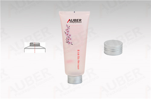 D45mm-Pink-Clear-Tube-for--Washing-Foam-with-Aluminum-Covering-Screw-On-Cap1 d45mm pink clear tube for washing foam with aluminum covering screw on cap