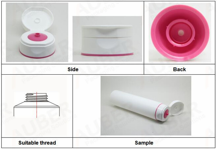 D50mm Multi-Direction Caps for Plastic Squeeze Tubes