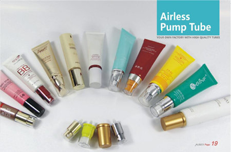 Auber pump tubes for personal care products
