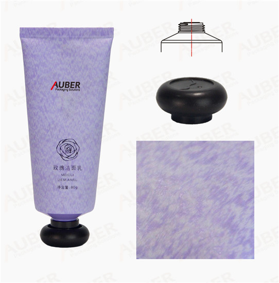 Hand Cream Tube in Dia.40mm with Sand Grain Pattern and Mushroom Cap