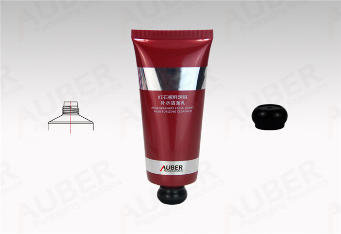 AuberMoisturizing Cleanser Tubes with Big Area Hot Stamping and Spherical Screw Caps