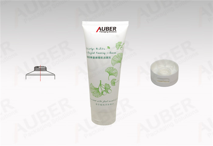 Natural Plastic Round Tube in D40mm with Flip Top Cap for Facial Cleanser