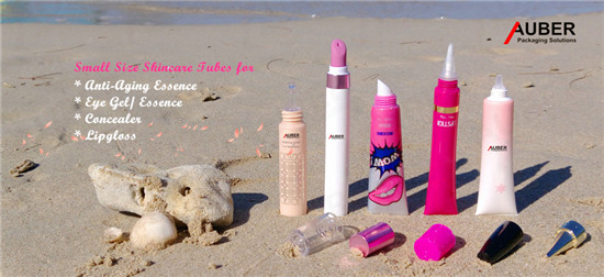 Skin care tube for lip gloss