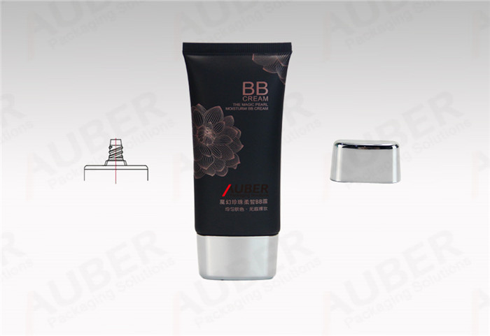 Auber 35mm Oval BB Cream Tubes Supplier with Metallic Caps