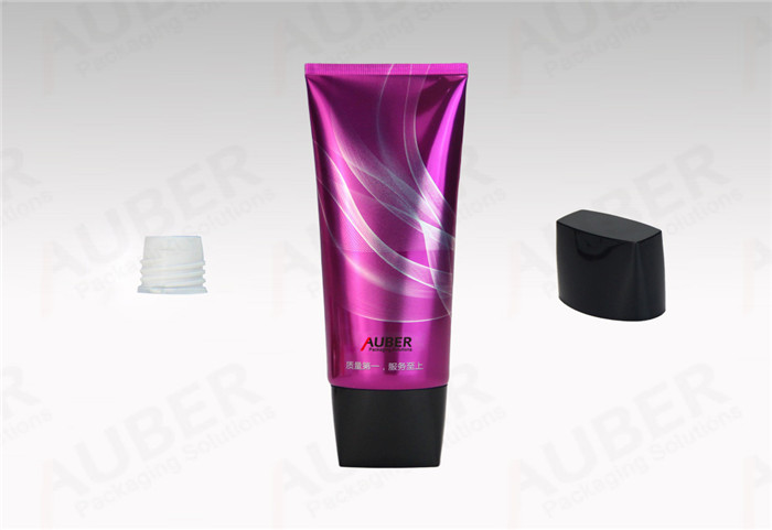 Auber Oval High Glossy Laminated Tubes for Bath Mud with Black Screw Cap