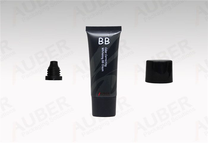 Auber Oval Plastic Tubes in Dia.30mm with Black Screw On Cap for Men Skincare Product