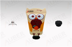 owl design plastic squeeze tube in d35mm with octagonal cap for hand cream