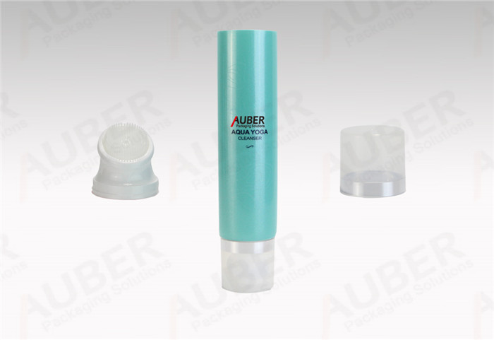 Plastic Squeeze Tubes Supplier in Dia.40 with Silicone Villus Massage Head