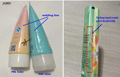 overlapping on hand cream tube overlapping on hand cream tube