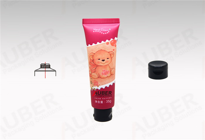 Auber Red Skincare Tube in Dia.25mm with Black Flip Top Cap