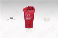 round bb cream tubes manufacturer in special shape with white screw on cap