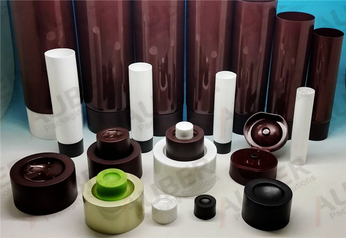 Round Skincare Tubes with Concave Screw on Cap