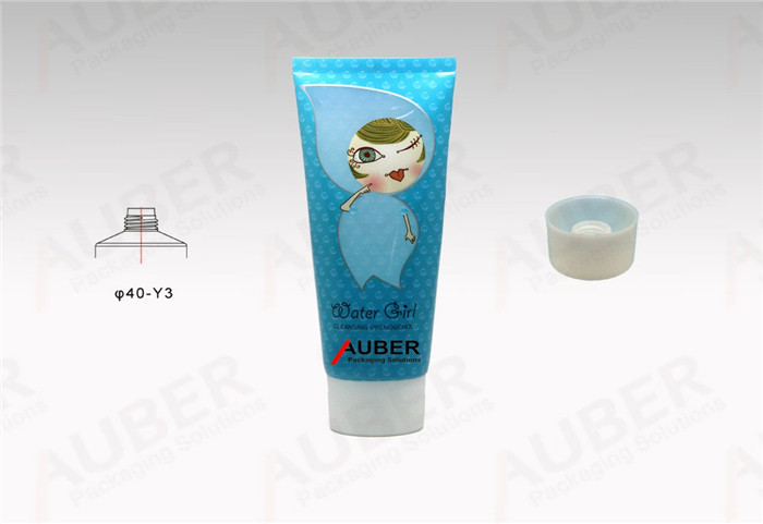 Transparent Plastic Laminated Tube in D40mm with Screw On Cap and Big Area Printing