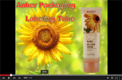 video auber labeling tube for cosmetics