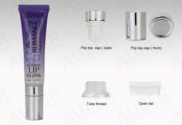 1oz Lip Gloss Tubes with Ceramics Head