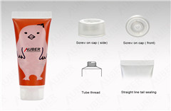 D22mm Clear Hand Cream Tubes with Clear Screw On Cap