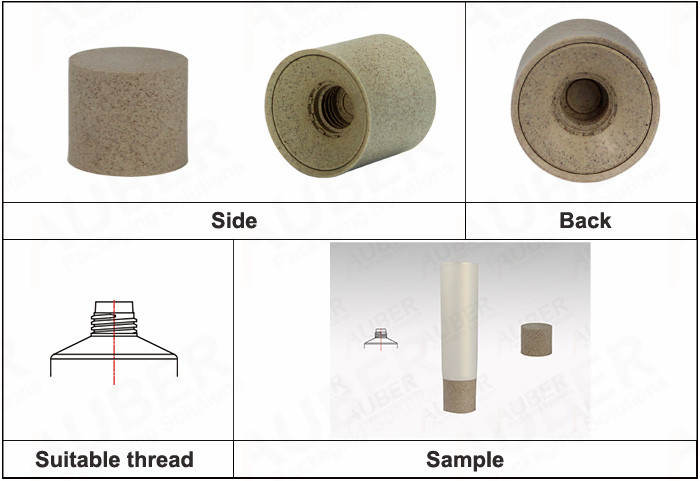 Biodegradable Screw On Cap for Round Skincare Tube in Dia.40mm