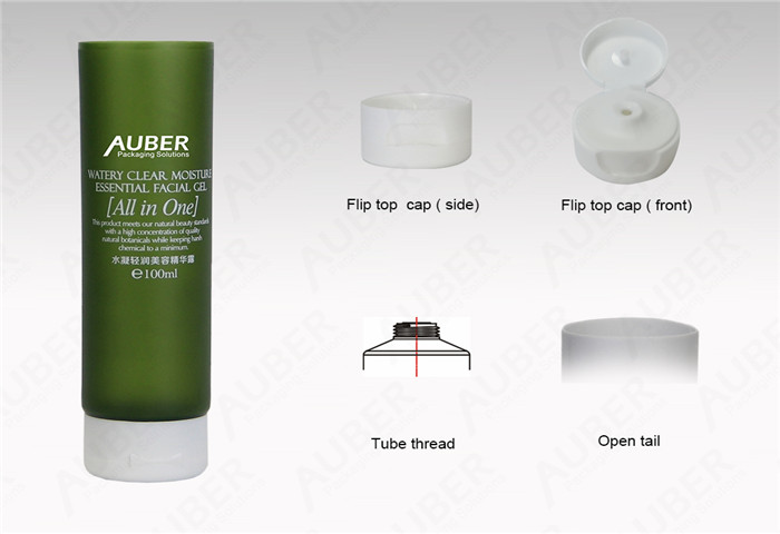 D40mm Wholesale Lotion Squeeze Tubes with Flip Top Cap