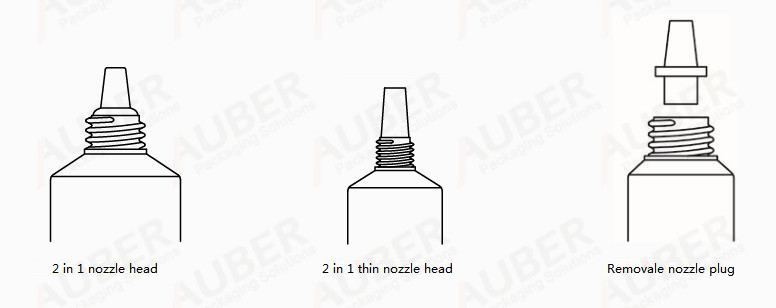 Auber nozzle gel tubes