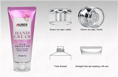 D35mm High Glossy Tube (HGL) for Hand Cream with Acrylic Screw On Cap