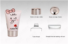 D35 Tube Packing of Cosmetics with Metallic Screw On Cap