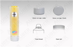 D35mm Dual Chamber Tube Cosmetic Packaging with Screw on Cap