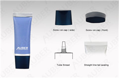 D19mm Purple Super Oval High Glossy Tube for CC Cream with Screw on Cap