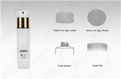 D22mm White Tubes for Cosmetic Hot Foil with Screw On Cap