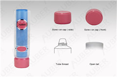 D35mm Tube in Tube Cosmetic Packaging with Screw on Cap