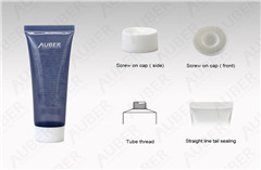 D25mm Semi-Clear Hand Cream Tube With White Screw On Cap