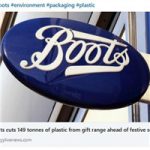 BOOTS reduce the plastic